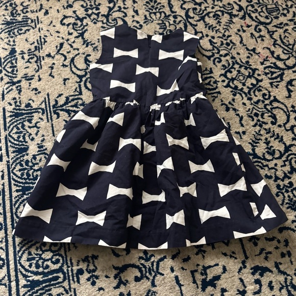 Kate Spade x Gap Girl’s Bow Print Party Dress Uniform 6-7 - Picture 3 of 6